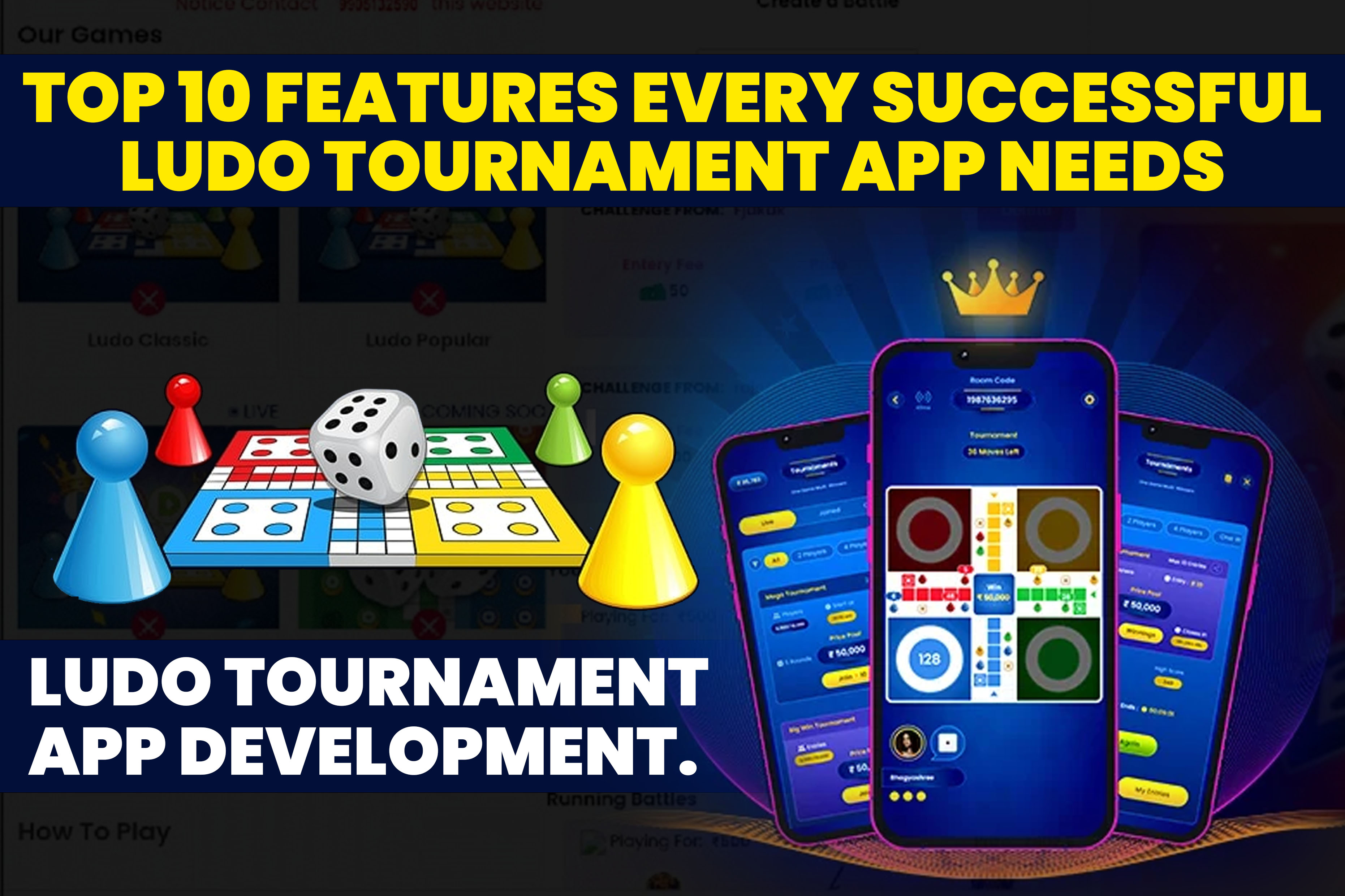 Top 10 Features Every Successful Ludo Tournament App Needs.